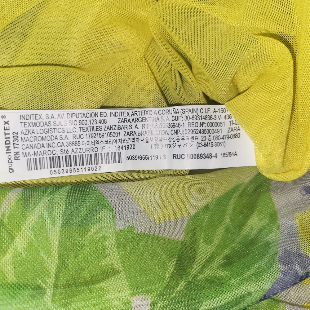 Zara Yellow Floral Mini Dress - Picture 7 of 7